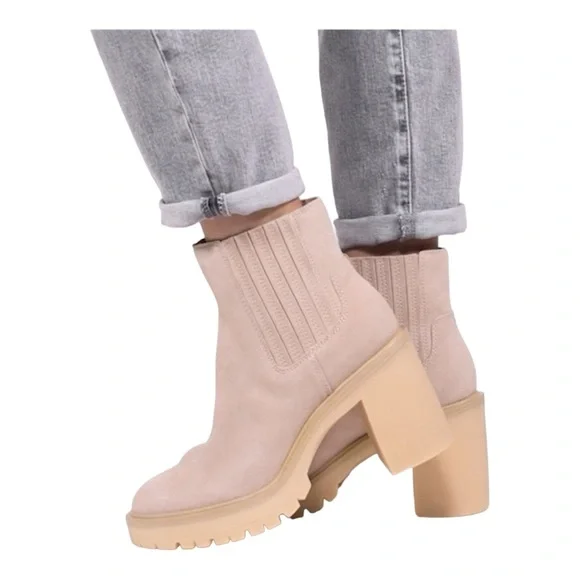 Dolce Vita Shoes Dolce Vita Caster H2o Booties Dune Suede Size